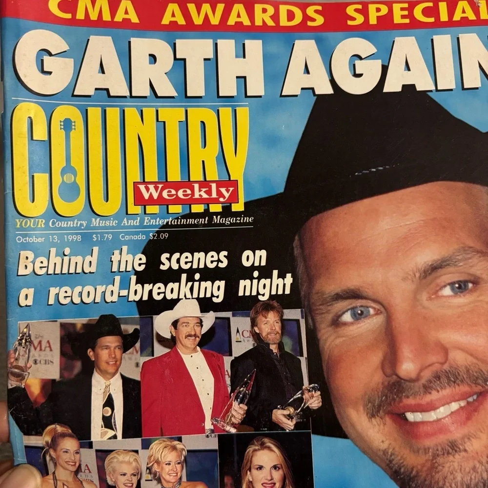Vintage Country Weekly Music Magazine bundle of 2 from 1998 and 2002